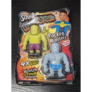 2 Pack JA-RU Pocket Squish Monster Toy Stretch Crush Smash 4305